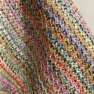 Multi Color Boho Woven Shoulder Bag